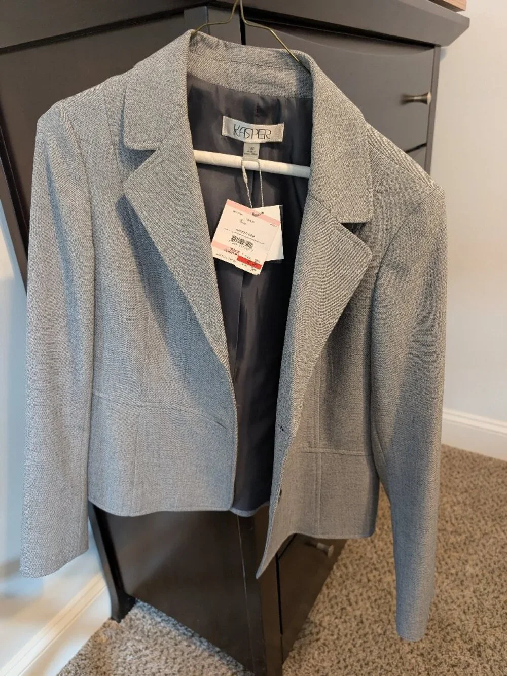 Light Grey Blazer, 10 Petite, NWT